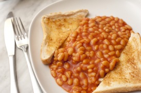 baked beans and toast